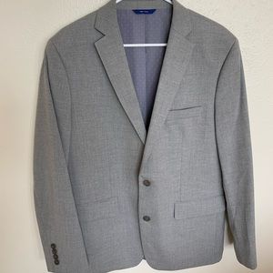 Men’s Suit Jacket Light Gray Slim Fit